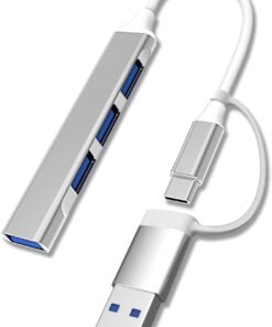 Port'lu Bağlantı İstasyonu 2 in 1 Adaptör Multi Usb Çoklayıcı Type C USB 3.0 Hub For Mac Book Pro Air Otg USB 3.0 Adapter Type-C Çevirici USB Hub
