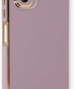 Xiaomi Redmi Note 10 Pro için Kılıf Olive Plated Lila [Redmi Note 10 Pro ile Uyumlu Kılıf - Lila]