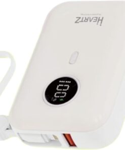 H2 10000 MH PD 20W ve USB 22.5W FAST HIZLI ŞARJ DAHİLİ TYPE C VE LİGHTNİNG KABLOLU DÜNYA STANDARTLARINA UYGUN POLYMER BATARYA BİREBİR AMPER LCD GÖSTERGELİ POWERBANK (YAVRUAĞZI)