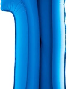 Koyu Mavi Renk Rakam Folyo Balon 100 cm