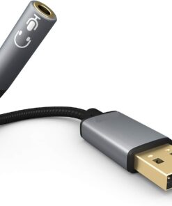 3.5mm adaptörü USB transferi ses kartı AUX HiFi ses uzatma kablosu PC için 3.5mm Jack hoparlör kulaklık kulaklık adaptörü