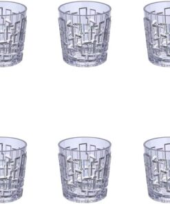 Polikarbon Stone Serisi 6 Parça Kırılmaz Meşrubat Kokteyl Su Bardağı Takımı - 200 ml.
