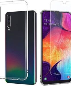 CONNERS Samsung Galaxy A50 CAM EKRAN KORUYUCU + CRYSTAL CLEAR SİLİKON ŞEFFAF