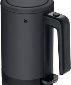 Küchenminis mini seyahat su ısıtıcısı, paslanmaz çelik, 0,8 l, kireç filtreli elektrikli su ısıtıcısı, 1800 W, küçük çaydanlık, paslanmaz çelik, siyah