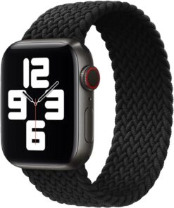Apple Watch Tüm Serileri ile Uyumlu Yumuşak ve Kullanışlı Solo Loop Esnek Örgü Kordon