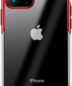 Shining Case, iPhone 11 Pro Cep Telefonu Kılıfı, Şeffaf/Transparan, Kırmızı