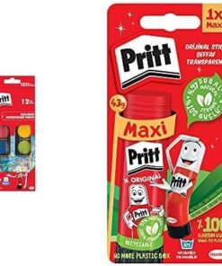okul malzemeleri seti (12'li suluboya ve stick yapıştırıcı)