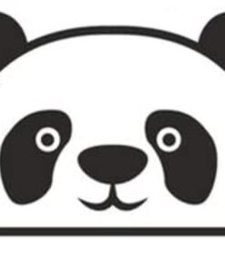 Master Bagajdan Bakan Panda Sticker Etiket Çıkartma Pc Laptop Araba Oto Motor 20 Cm