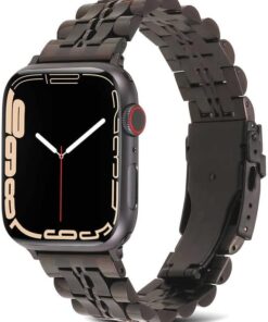 ​​​Apple İle Uyumlu Watch 38mm/40mm KRD-54 Metal Kordon Siyah
