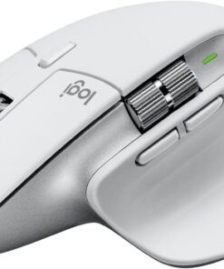 Mac için MX Master 3S Performans Kablosuz Mouse, 8.000 DPI, Apple ve iPad için, Sessiz, Ergonomik, Ultra Hızlı Kaydırma, Çoklu Cihaz Özelliği, Bluetooth, Logi Bolt USB Alıcı, Beyaz