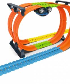 180912, Smoby FleXtreme Superlooping Oyun Seti, Büyütülebilir Set, Tamamlayıcı, Uzun Ray Parçaları, Spiral Sürüş, Smoby FleXtreme Superlooping Set