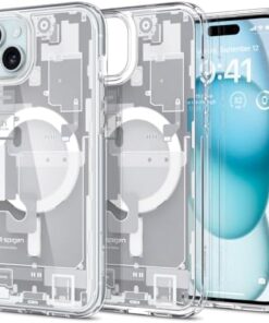 iPhone 15 Plus Kılıf Ultra Hybrid Zero One MagFit MagSafe özellikli White - ACS07035