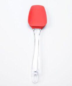 Silikon Spatula, Mutfak Pişirme Aracı, Şeffaf Tutma Yeri (Kırmızı)