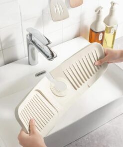 Su Tutucu Musluk Matı Mutfak Banyo Için Koruyucu Musluk Lavabo Bulaşık Süngeri Matı
