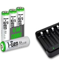 G879 8'li Pil Şarj Aleti + 4 Adet AA 2700 mAh + 4 Adet AAA 900 mAh Şarjlı Kalem Pilli Set 1.2V Ni-MH