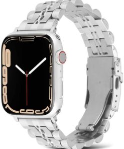 ​​​Apple İle Uyumlu Watch 38mm/40mm KRD-54 Metal Kordon Gümüş