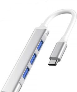 Type-c To USB Hub 4 Port Metal Usb Çoğaltıcı Macbook Uyumlu usb 3.0 Hub Otg Usb Adaptör Çoklayıcı