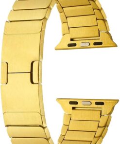 Apple İle Uyumlu Watch 42mm KRD-82 Metal Kordon Gold