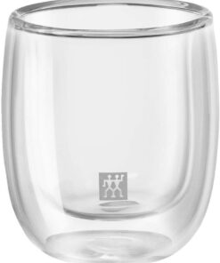 Çift Camlı 2'li Espresso Bardak Seti, Şeffaf, 80 ml