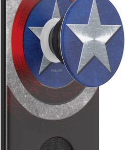 Genişleyen Kavramalı Telefon Cüzdanı, Telefon Kartı Tutacağı, Kablosuz Şarj Uyumlu, Marvel PopWallet - Kaptan Amerika