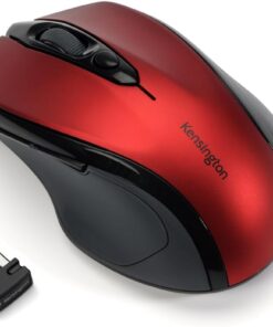 Profit Fare, Kablosuz Orta Optik 5 Tuşlu Kablosuz Fare, Sağ Elini Kullananlar İçin Ergonomik Şekilli, Tak Ve Çalıştır İşletim, Windows & Mac İle Uyumlu, Kırmızı, K72422Ww