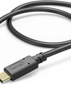 USB-C - USB-C, Şarj/Data Kablosu 0.2 m, Siyah