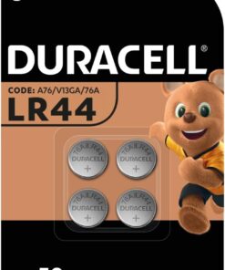 LR44 Özel Alkalin Pil (4’lü Paket) 1,5V (A76) – +%50 DAHA UZUN ÖMÜR – Termometrelerde, Kol Saatlerinde, Tıbbi Cihazlarda Kullanım – 5 Yıl Depolama Ömrü Garantisi – Sızıntı Önleme
