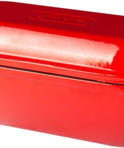 LV P EK 1228 Metal Dikdörtgen Ekmek Tenceresi, 12x28, Kırmızı