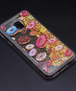 Samsung Galaxy J5 Pro Uyumlu Sıvılı Desenli Marshmelo Kılıf (Donutlu)