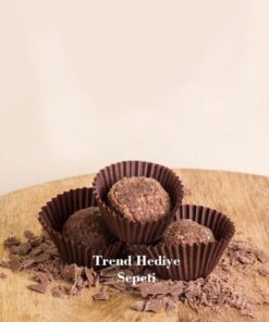Hediye Sepeti Takribi 200 Adet Mini Boy Kahverengi Truff Çikolata Kağıdı, Lokum Kağıdı, Muffin Kek Kalıbı 30x20 Mm Doğum Günü Parti Dekorasyonu için
