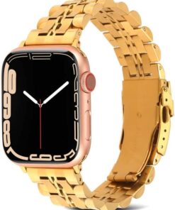 ​​​Apple İle Uyumlu Watch 42mm KRD-54 Metal Kordon Gold