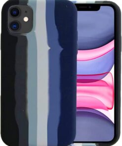 Renkli Desenli Kılıf IPhone 12 Pro Max İle Uyumlu Baskılı Kılıf Kadife İç Yüzey Leke Tutmaz Silinebilir Dizayn Renkli Baskılı Desenli Taribo Kılıf Black