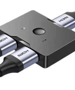 Jazos 2in1 Çift Yönlü HDMI Switch Adaptör, 4K 60Hz, Çift Ekran Bağlantılı Çevirici, TV,PC,Projektör