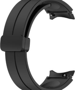 Samsung Galaxy Watch 6 44mm için Kordon Ribbon Line Siyah [Galaxy Watch 6 44mm ile Uyumlu Kordon - Siyah]