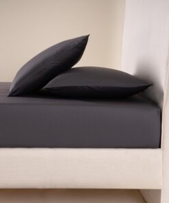 Bedroom Lia Lastikli Çarşaf Seti Antrasit 100x200 (Ek 35 cm)