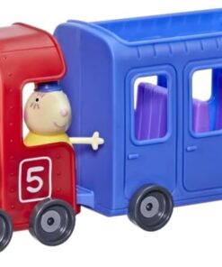 Pig Peppa'nın Maceraları Tavşan Treni 2 Parçalı Çıkarılabilir Araç, 2 Figür, Yuvarlanan Tekerlekler, 3 Yaş ve Üstü