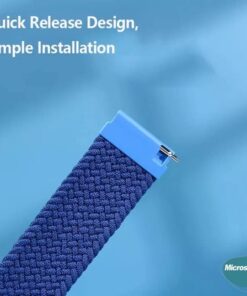 Amazfit GTR 2 Classic 47mm Kordon, (Medium Size, 155mm) Braided Solo Loop Band (Amazfit GTR 2 Classic ile Uyumlu Kordon, Akıllı Saat Kayışı)
