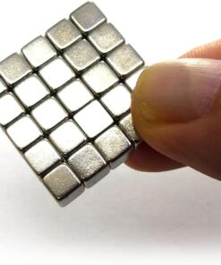 50 Adet 5x5x5 mm Sihirli Manyetik Küp Neodyum Mıknatıs Güçlü Çekim