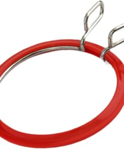 Üstün Kalite, Metal Yaylı Gergi Nakış Çemberleri, Çapraz Dikiş Kancası, Darning Hoops, Nakış Gergi Kulübesi (Kırmızı, Küçük)