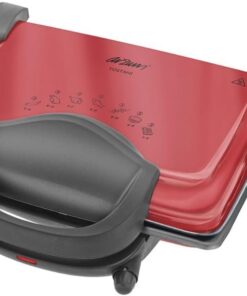 AR287 Izgara Ve Tost Makinesi, 1800 W, Metal Plastik Teflon, Kırmızı