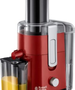 Hobbs Remington Desire kırmızı meyve sıkacağı (XL doldurma ağzı, 2 hız kademesi, 750 ml meyve suyu kabı, 2,0 l meyve suyu kabı, BPA içermez) meyve sıkacağı 24740-56