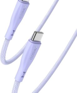 1.2M 60W Type-C to Type-C PD Hızlı Şarj Kablosu - Mor