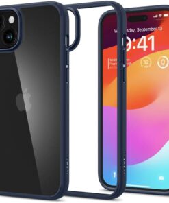 iPhone 15 Plus Kılıf Crystal Hybrid Navy Blue - ACS06460
