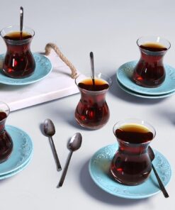Suzanne Seasons Turkuaz 6 Kişilik Çay Takımı