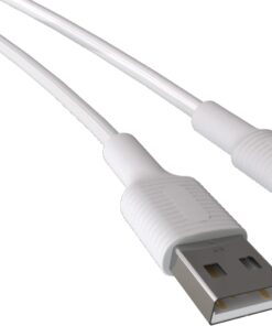 Coral iPhone Uyumlu USB A-Lightning Şarj Kablosu, Beyaz Kablo, Beyaz/Beyaz Uçlar (120 CM)