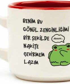 TASARIM Gönül Zenginliğimi Nakite Çevirmem Lazım Beyaz Venüs Kupa - Hediye Seramik Kupa
