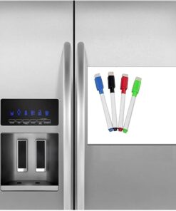 Manyetik Buzdolabı Magnet Not Panosu Mıknatıslı Yazı Tahtası 30x42 cm + 4 kalem