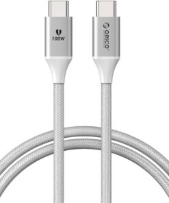 100W 5A PD Type-C to Type-C Hızlı Şarj ve Data Kablosu Beyaz 1 Metre