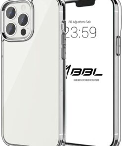iPhone Şeffaf Sert Kristal Mika Sararmaz Kılıf (iPhone 14 Pro)