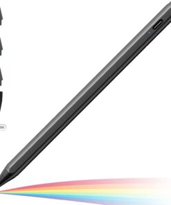 iPad(2018-2024) için Stylus Kalem,iPad Pro 11/13 inç M4,iPad Air 11/13 inç M2,iPad 10/9/8/7/6,iPad Air 5/4/3,iPad Pro 11/12.9",iPad Mini 6/5 için Eğim Sensörlü Avuç İçi Reddi Aktif Stylus Kalem